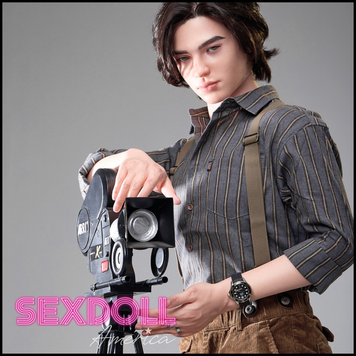 Realistic Sex Doll 170 (5'7") Lucas (Head #M9) Male - Full Silicone - IRONTECH Dolls by Sex Doll America