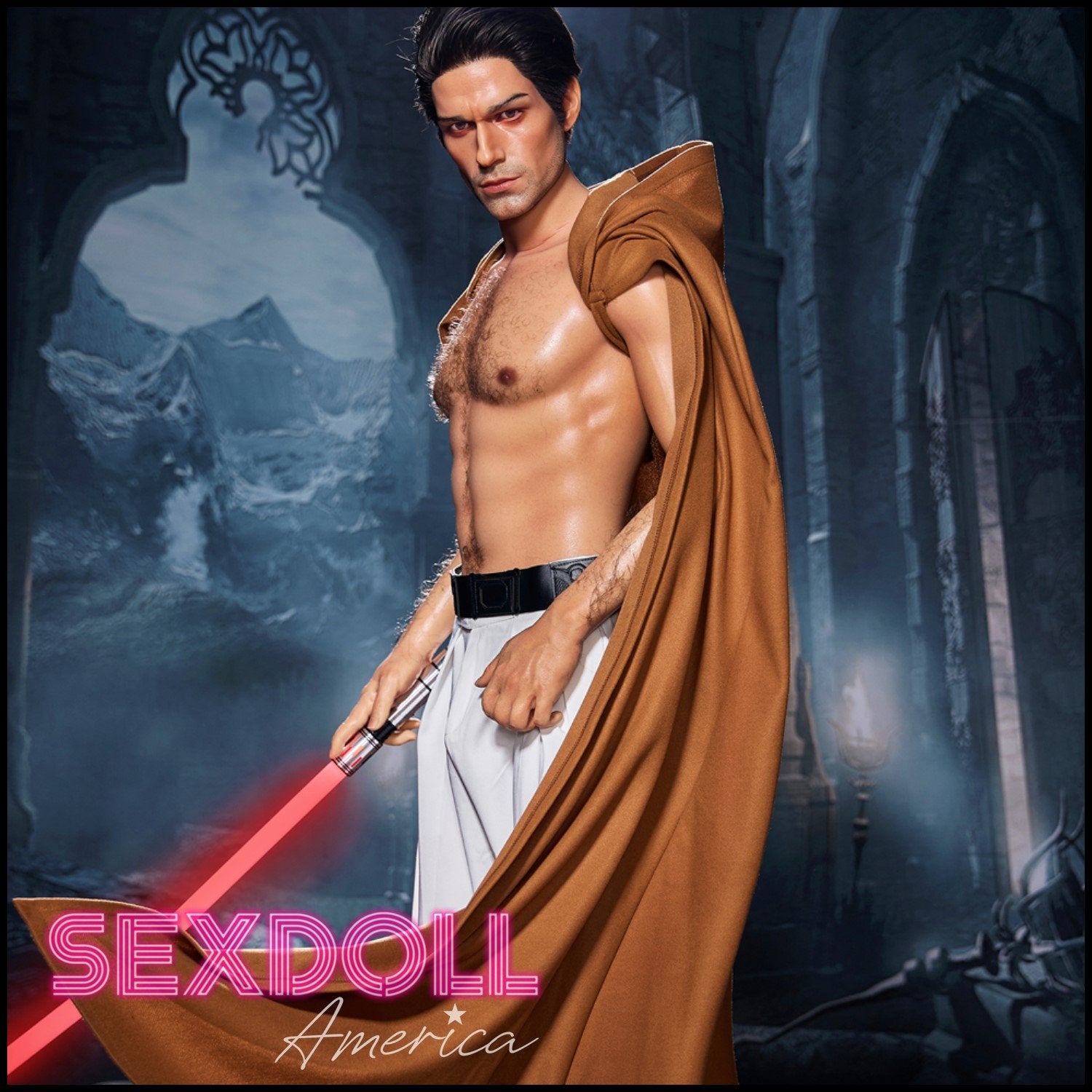 Realistic Sex Doll 170 (5'7") Thomas Jedi (Head #M5) Male - Full Silicone - IRONTECH Dolls by Sex Doll America