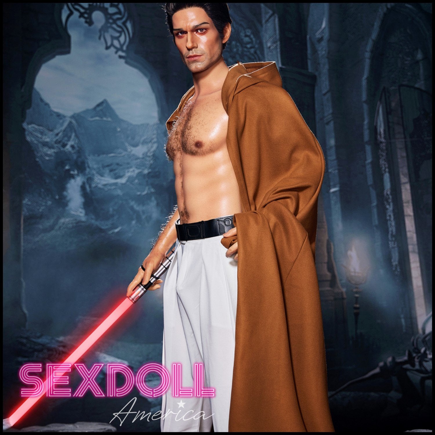 Realistic Sex Doll 170 (5'7") Thomas Jedi (Head #M5) Male - Full Silicone - IRONTECH Dolls by Sex Doll America
