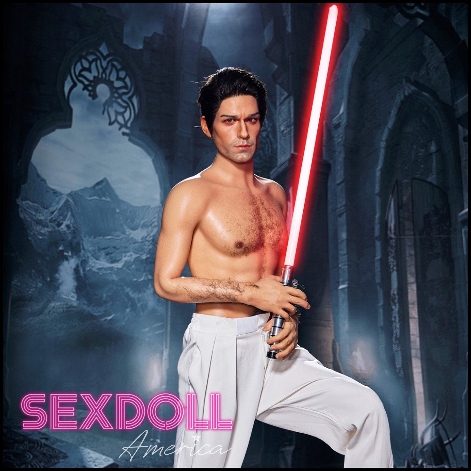 Realistic Sex Doll 170 (5'7") Thomas Jedi (Head #M5) Male - Full Silicone - IRONTECH Dolls by Sex Doll America