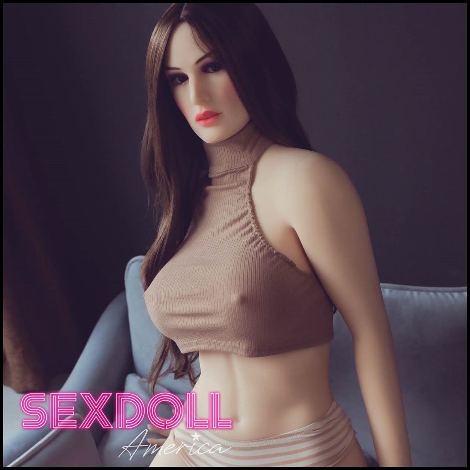 Realistic Sex Doll 170 (5'7") E-Cup Rachael Brunette - Jarliet Doll by Sex Doll America