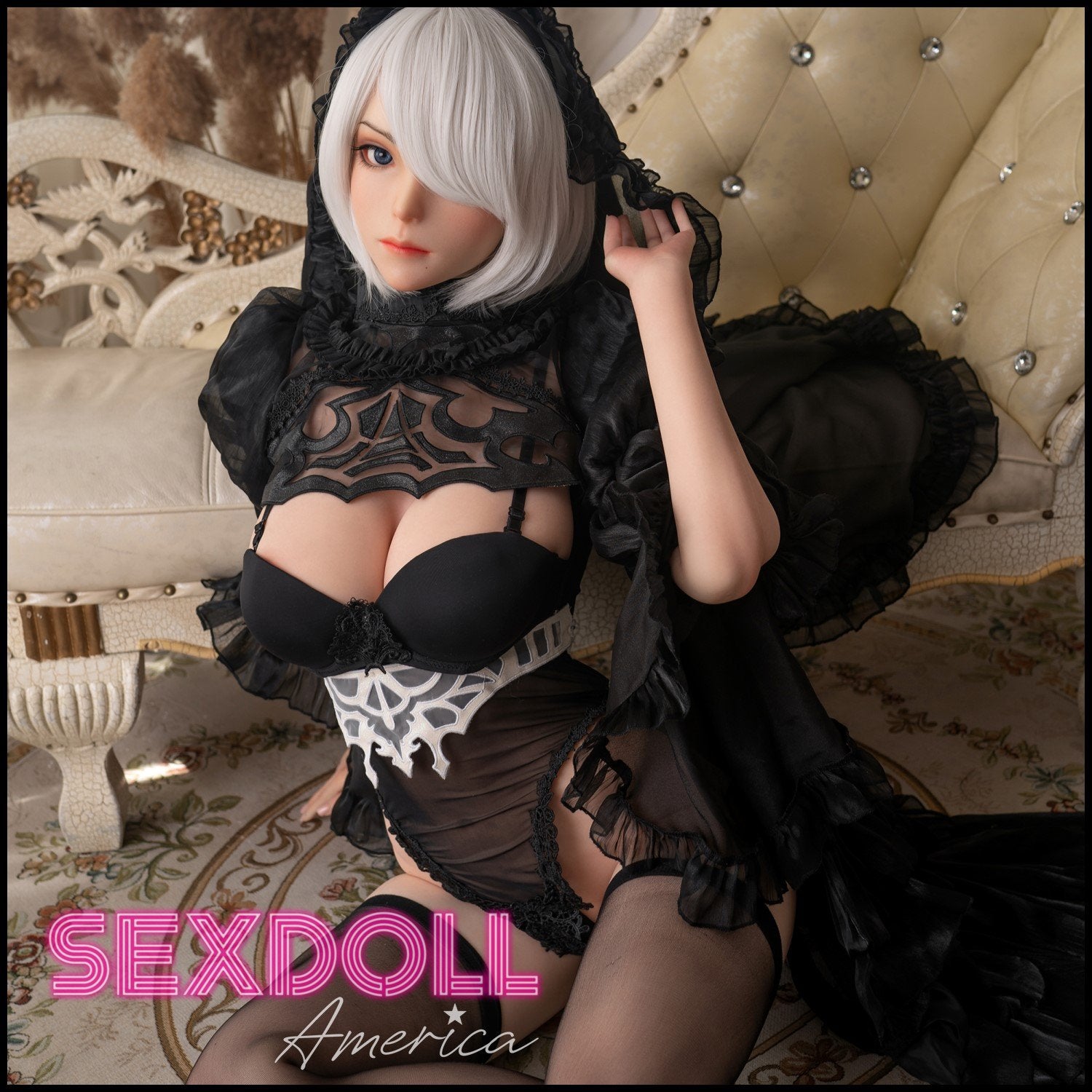 Realistic Sex Doll 171 (5'7") G-Cup Combat Lady - Full Silicone - Game Lady by Sex Doll America