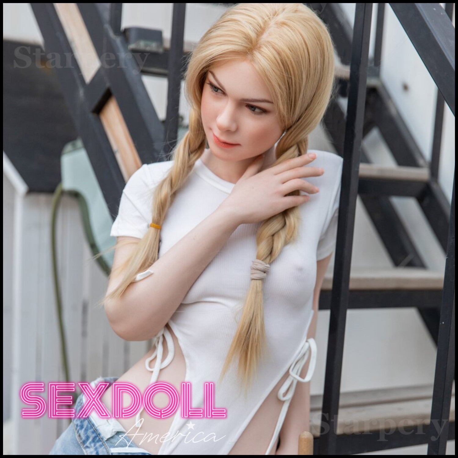 Realistic Sex Doll 171 (5'7") A-Cup Imogen (Silicone Head) - Starpery by Sex Doll America