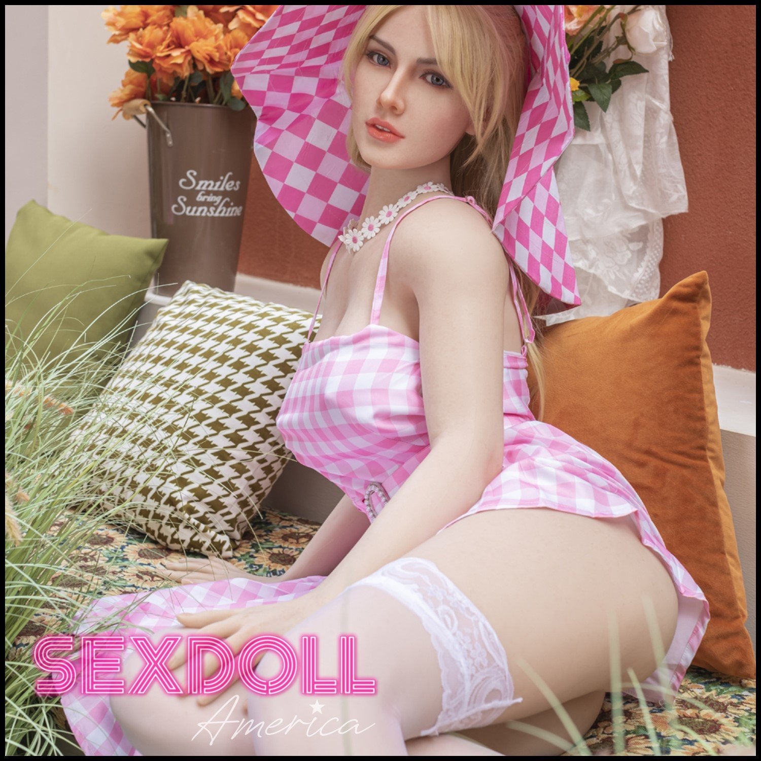 Realistic Sex Doll 172 (5'8") F-Cup Rozanne Blonde (Silicone Head) - Starpery by Sex Doll America