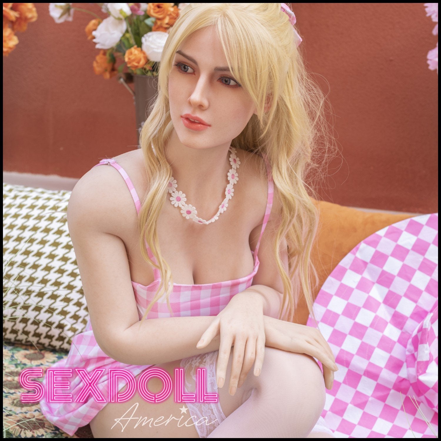 Realistic Sex Doll 172 (5'8") F-Cup Rozanne Blonde (Silicone Head) - Starpery by Sex Doll America