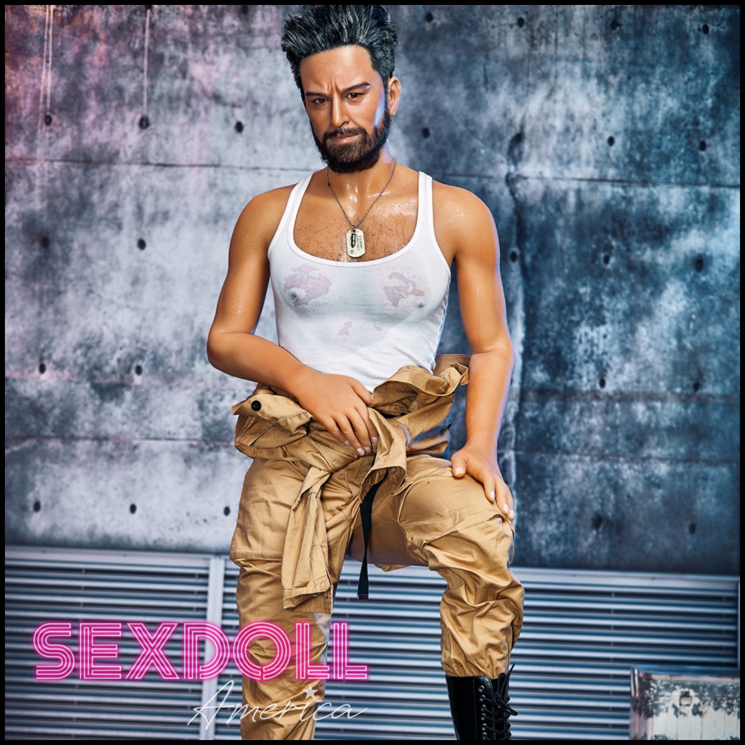 Realistic Sex Doll 175 (5'9") William (Silicone Head #M2) Male - IRONTECH Dolls by Sex Doll America