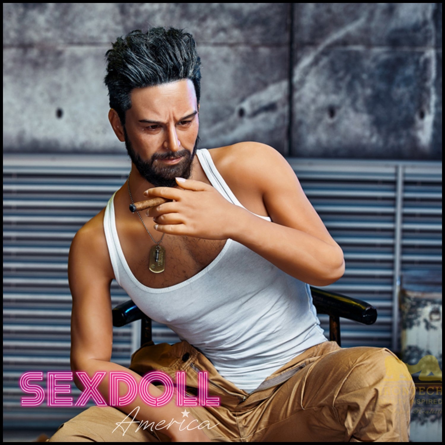 Realistic Sex Doll 175 (5'9") William (Silicone Head #M2) Male - IRONTECH Dolls by Sex Doll America