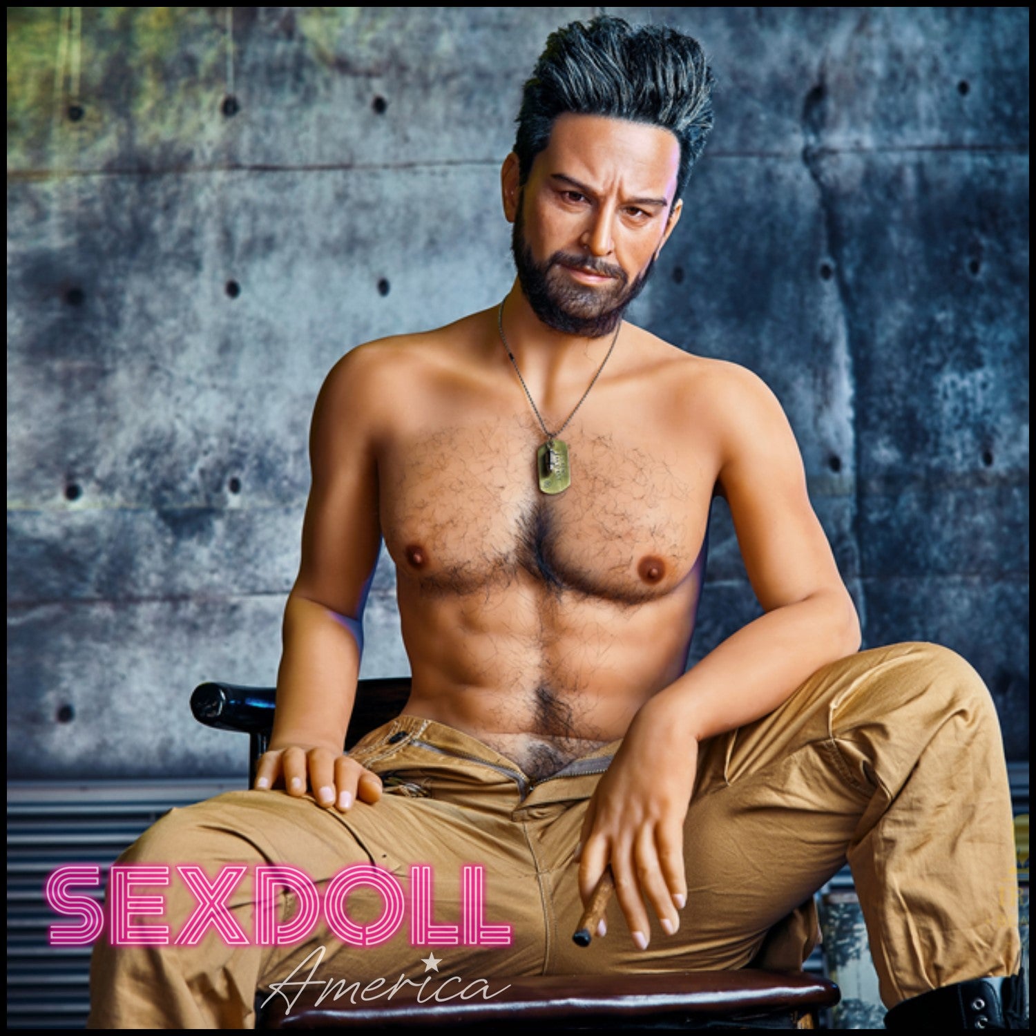 Realistic Sex Doll 175 (5'9") William (Silicone Head #M2) Male - IRONTECH Dolls by Sex Doll America