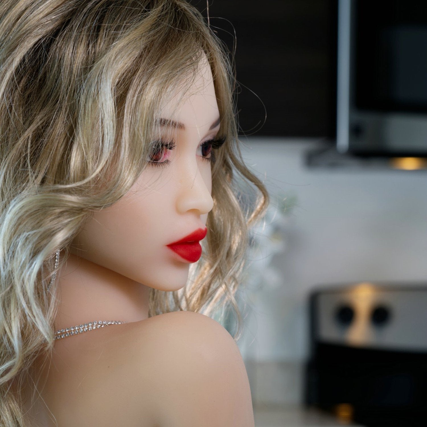 Realistic Sex Doll 141 (4'8") D-Cup - Kylie (Head #115) Red Dress - YL by Sex Doll America