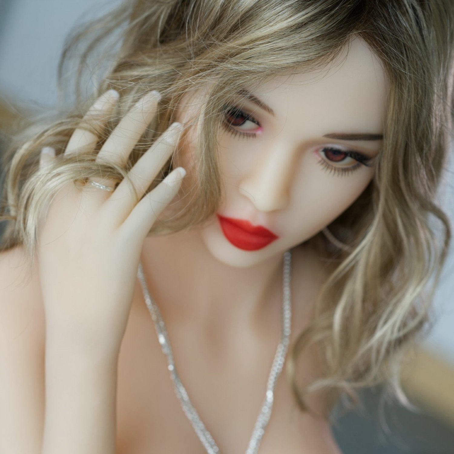 Realistic Sex Doll 141 (4'8") D-Cup - Kylie (Head #115) Red Dress - YL by Sex Doll America